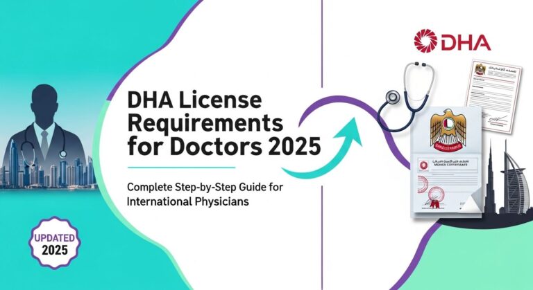 DHA license requirements for doctors 2025 complete guide - Dubai Health Authority medical licensing process for international physicians